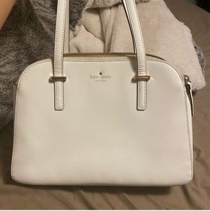 Kate Spade white satchel bag